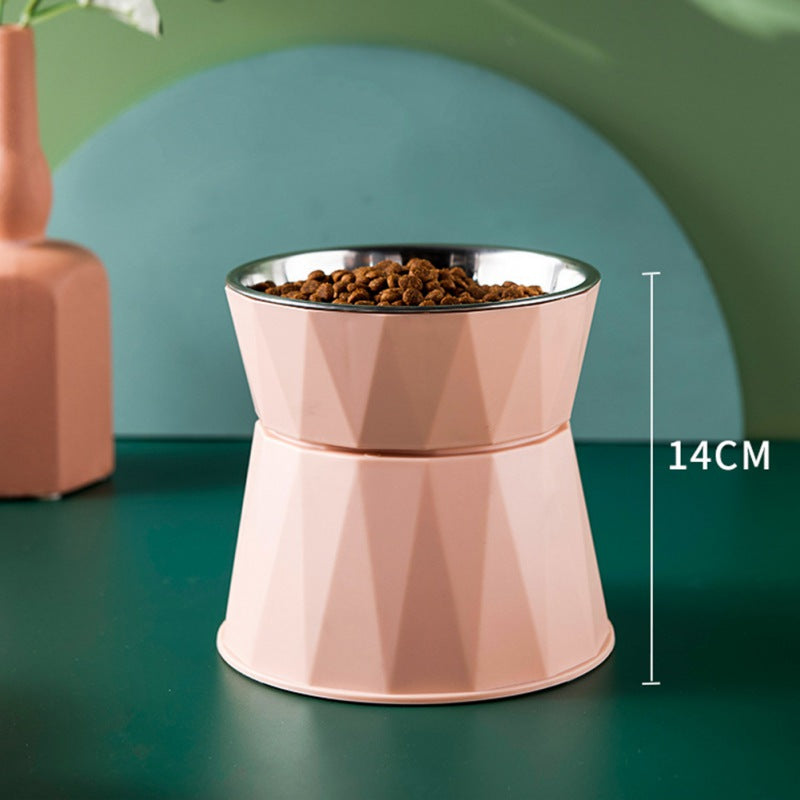 Raised Stainless Bowl, 15 × 14 cm — Cats and Small Dogs — additional view