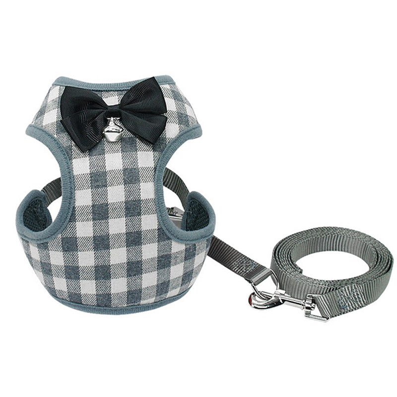 Checkered Harness and Lead — Sized by Weight — additional view