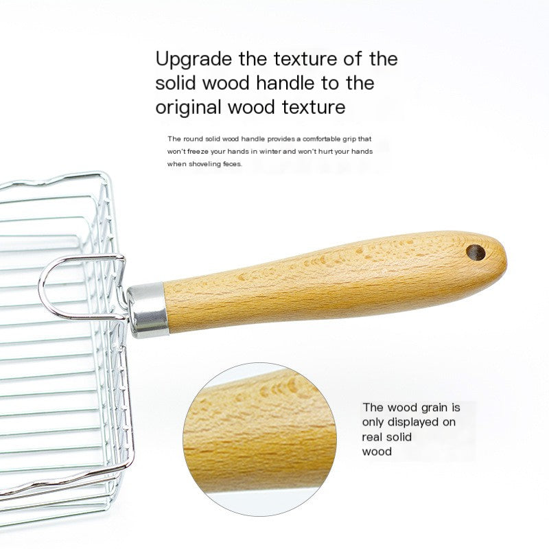 Stainless Litter Scoop — 28 cm, Fine Slots — additional view