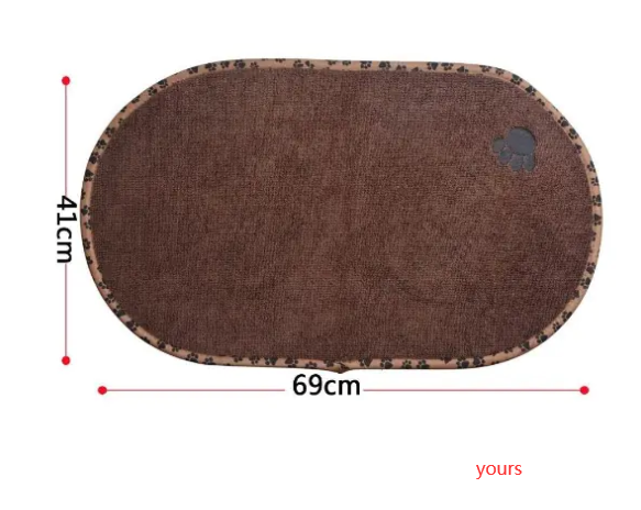 Non-Slip Food Mat — Bone 30×45 or Oval 32×53 cm — additional view