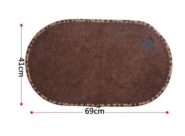 Non-Slip Food Mat — Bone 30×45 or Oval 32×53 cm — additional view