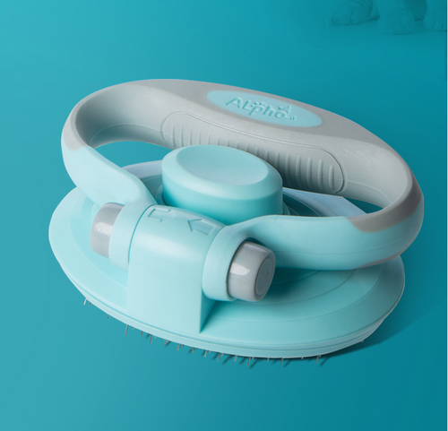 Self-Cleaning Slicker Brush — Retracting Pins — additional view
