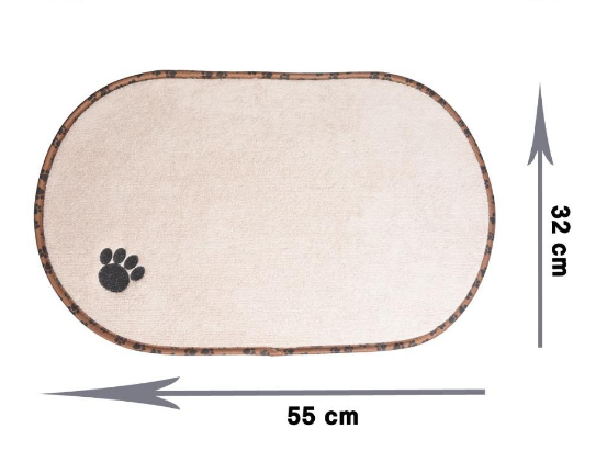 Non-Slip Food Mat — Bone 30×45 or Oval 32×53 cm — additional view