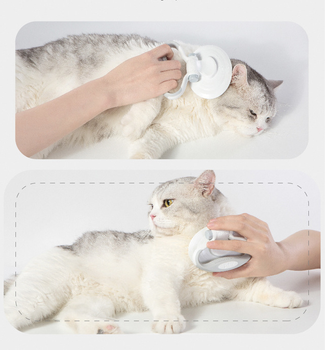 Self-Cleaning Slicker Brush — Retracting Pins — additional view