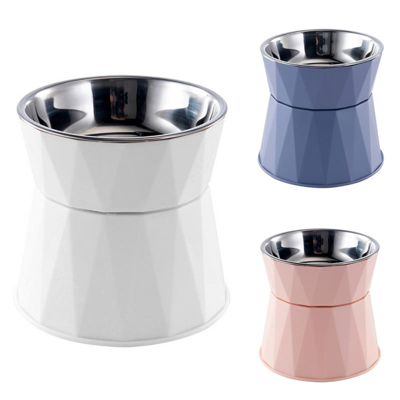 Raised Stainless Bowl, 15 × 14 cm — Cats and Small Dogs — additional view