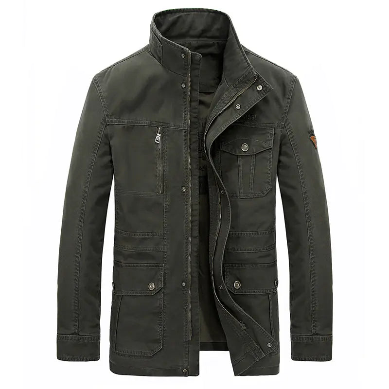 Men's Stylish Cotton Mid-Length Jacket