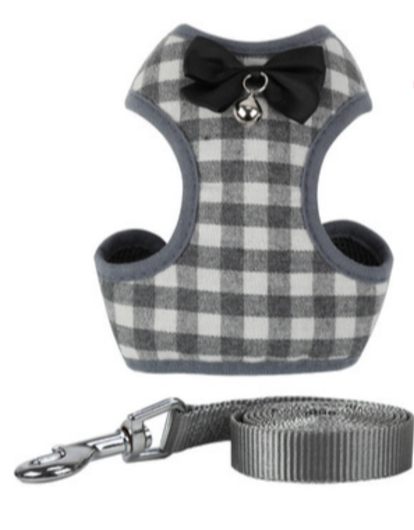 Checkered Harness and Lead — Sized by Weight — additional view