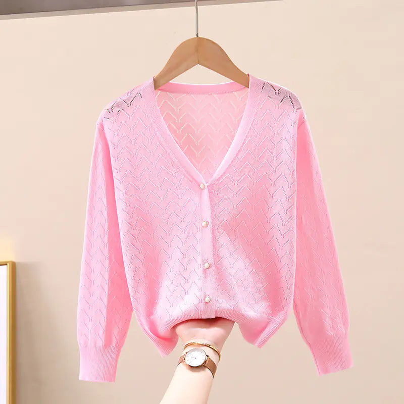 Kids' Cozy UV-Protect Knit Cardigan