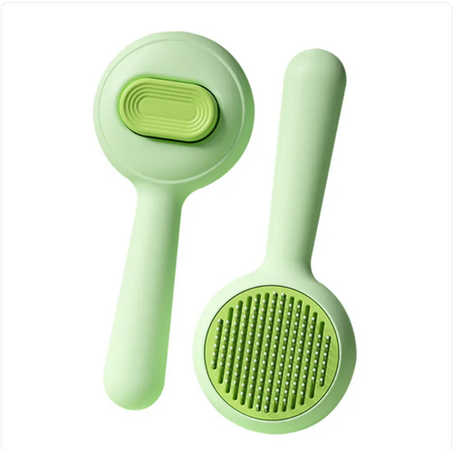Two-Sided Brush and Steel Comb — 17 cm