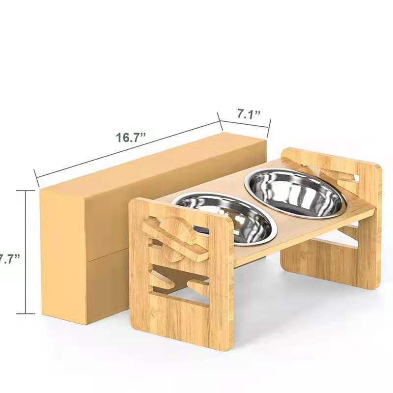 Folding Bamboo Feeder — 40 × 19.5 × 18 cm, 0.87 kg — additional view
