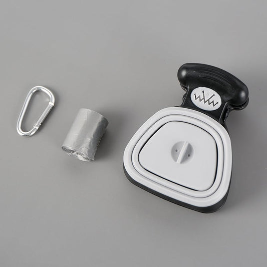 Folding Waste Scoop with Bag Holder — 60 Bags