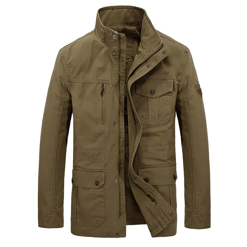 Men's Stylish Cotton Mid-Length Jacket