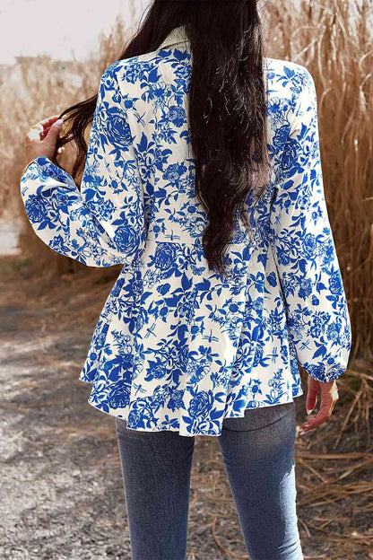 Cascade Ruffle Blouse