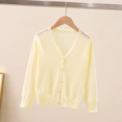 Kids' Cozy UV-Protect Knit Cardigan